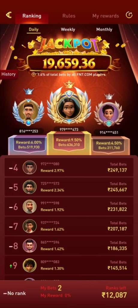 Participate FN7 Jackpot